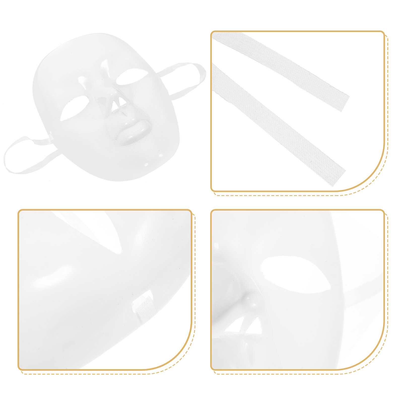 Leere Masken zum Bemalen, Part – Cosplay Prop Paint Bewertung und Preis